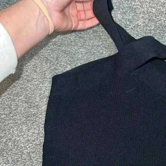 Babaton Sculpt Knit Criss Cross Cropped Tank black small - Picture 7 of 10